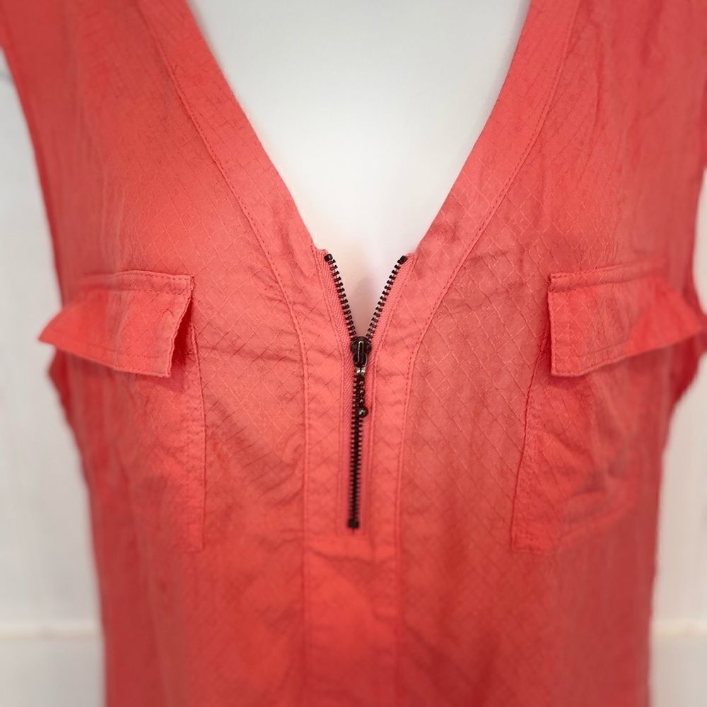 DEPT 222 coral Sleeveless summer top size L - Picture 2 of 4